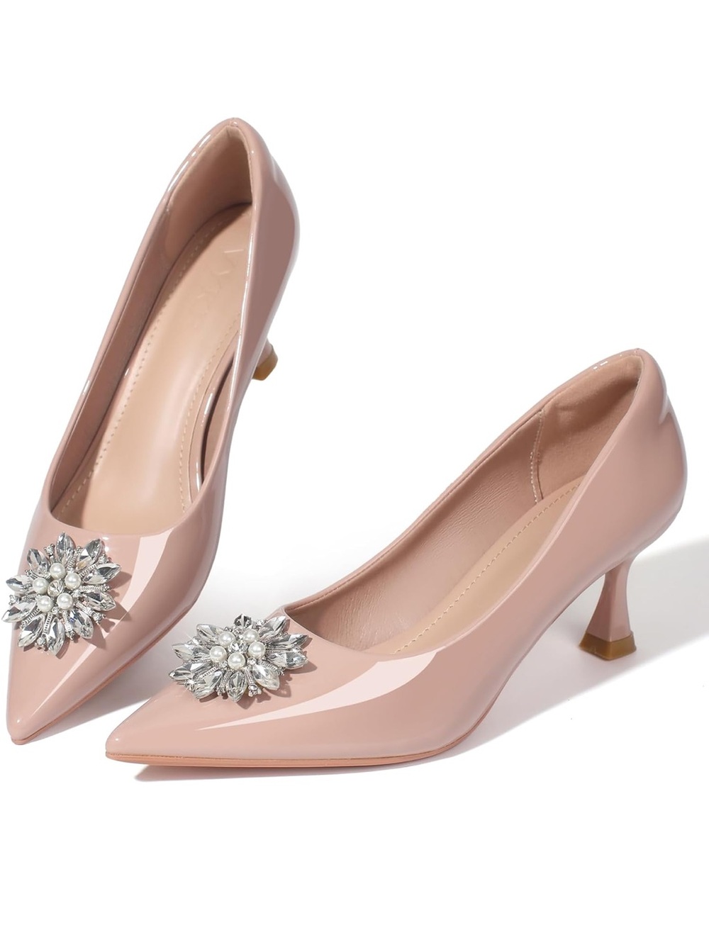 Classic Pointed Toe Crystal Pump